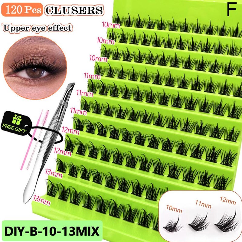 10-Row Mixed 20D/30D False Eyelashes DIY Eyelash Lazy Person's Three-Step Guide: Wheat Ear Little Devil Eyelash Maker